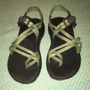 Green Chaco sandals